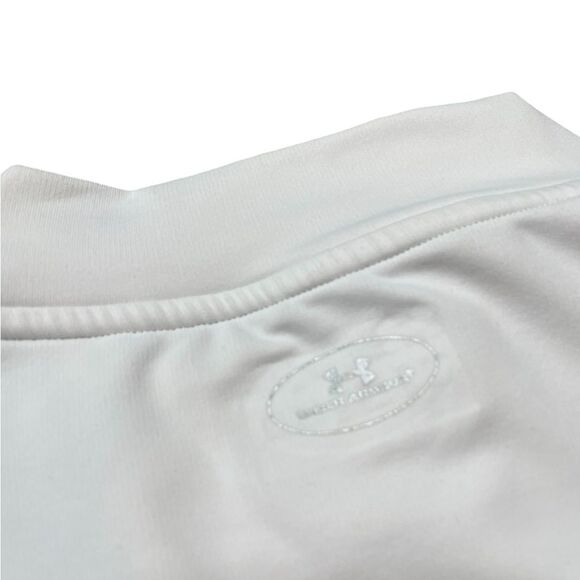UNDER ARMOUR Coldgear Mock Neck Shirt White Size XL - Picture 6 of 7